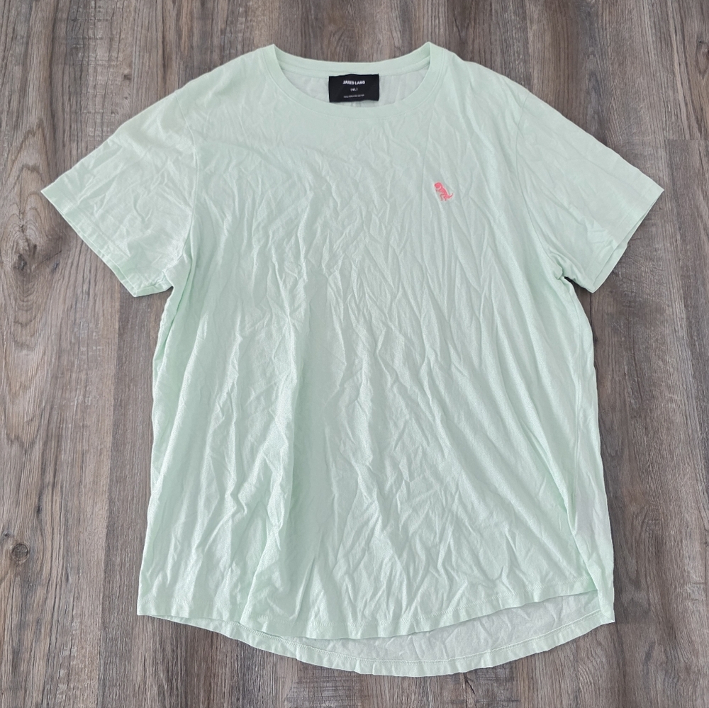 Jared Lang Mint Green Crew Neck T-Shirt Size XL